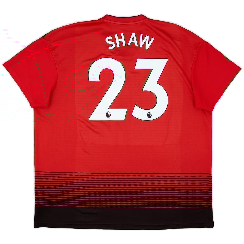 2018-19 Manchester United Home Shirt Shaw #23 - 9/10 - (XXL)