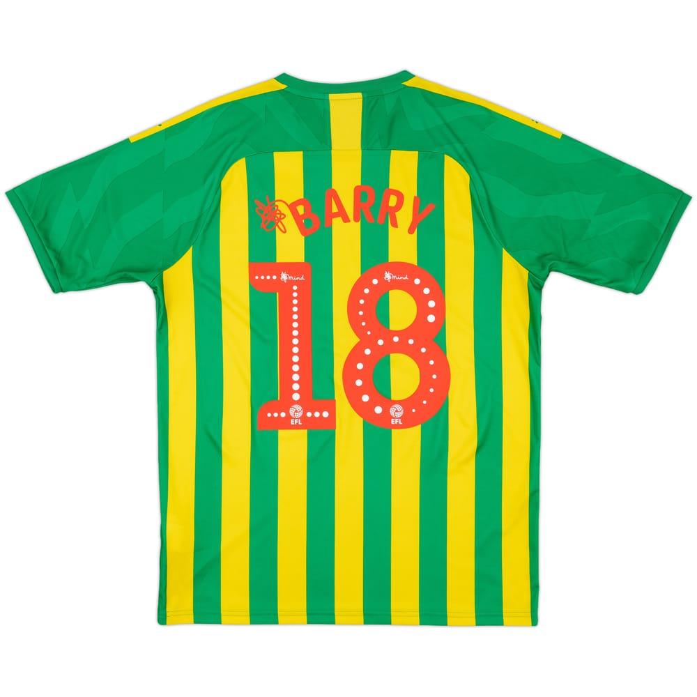 2019-20 West Brom Authentic Away Shirt Barry #18 - 9/10 - (L)