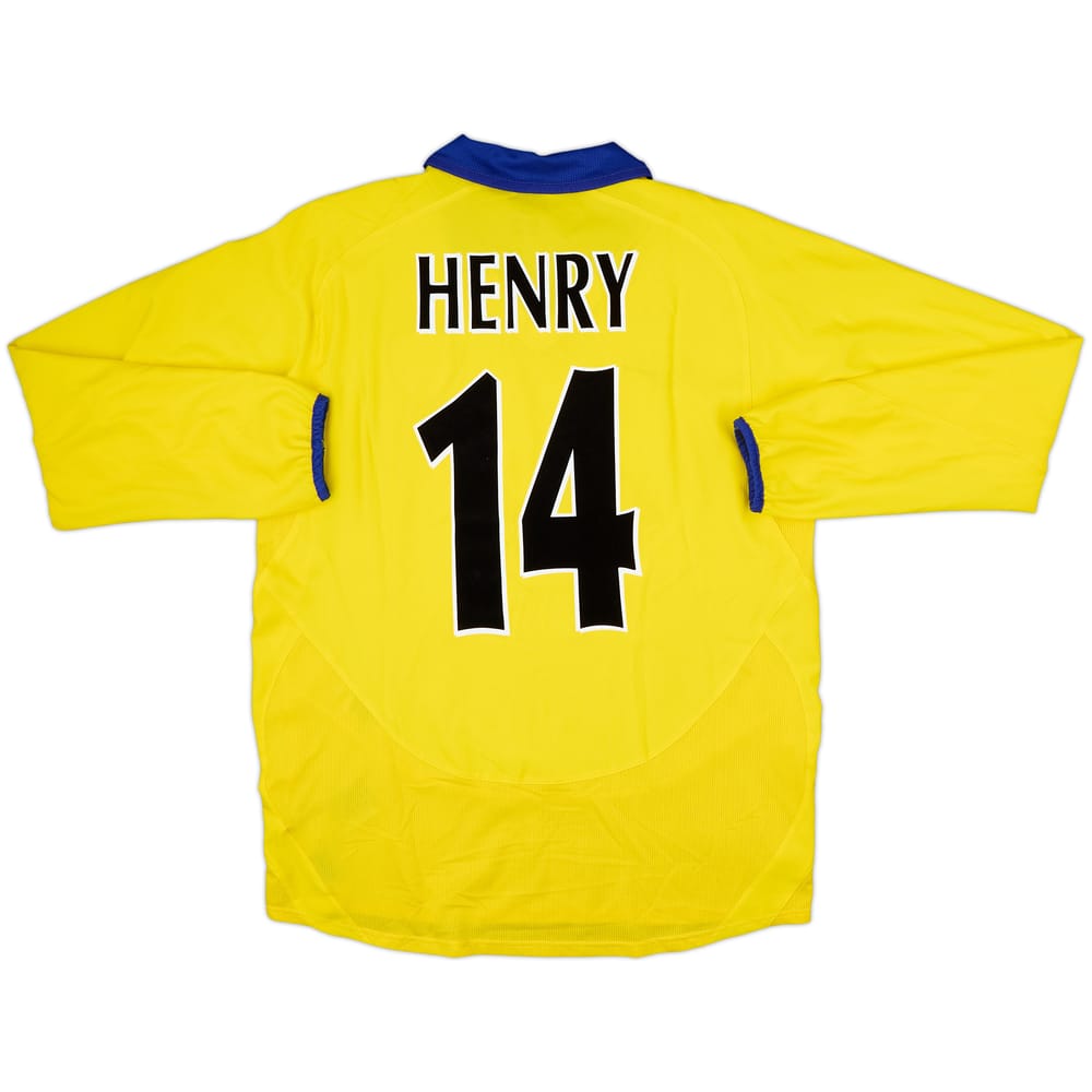2003-05 Arsenal Away L/S Shirt Henry #14 - 9/10 - (M)