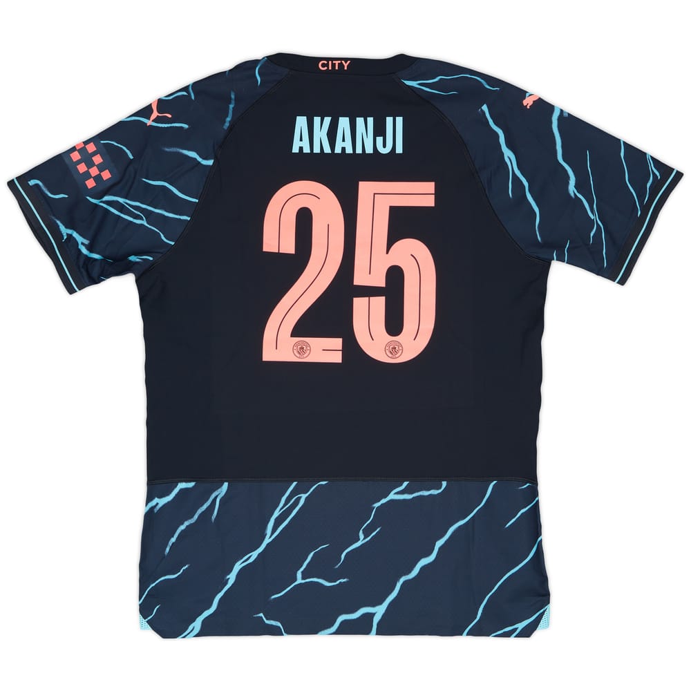 2023-24 Manchester City Match Issue FA Cup Third Shirt Akanji #25