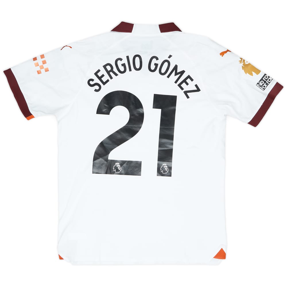 2023-24 Manchester City Match Issue Away Shirt Sergio Gomez #21