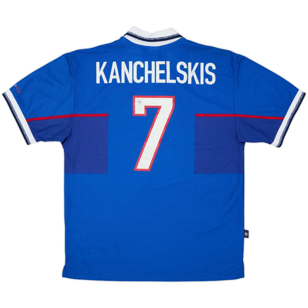 1997-99 Rangers Home Shirt Kanchelskis #7 - 6/10 - (M)