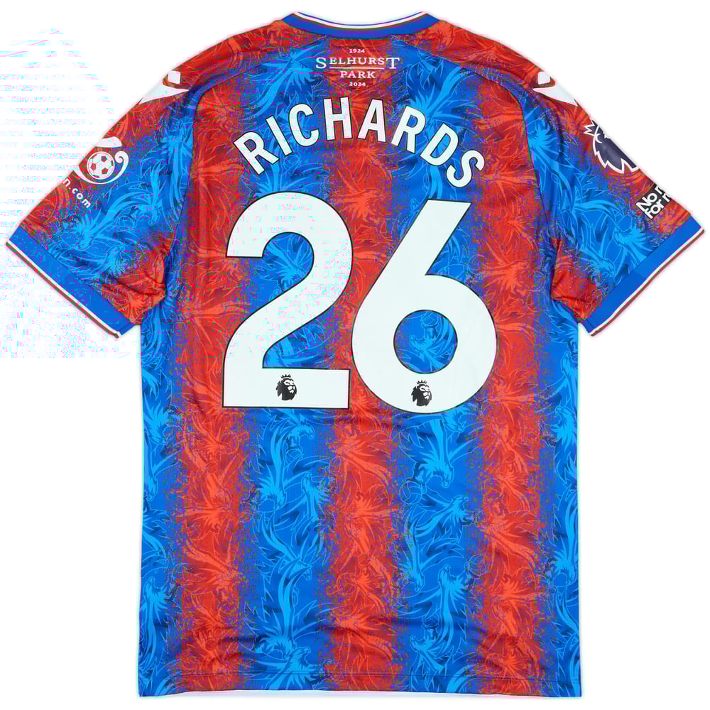 2024-25 Crystal Palace Match Issue Home Shirt Richards #26