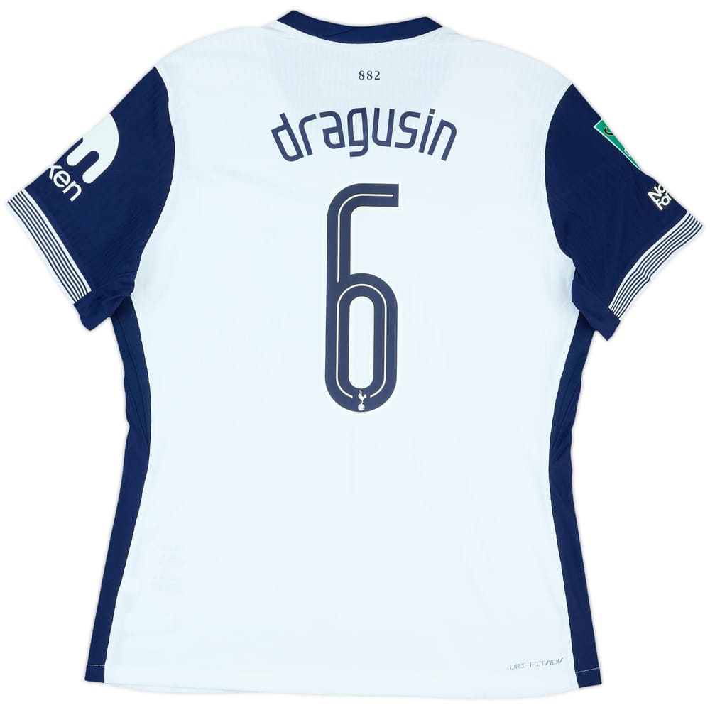 2024-25 Tottenham Match Issue Carabao Cup Home Shirt Dragusin #6
