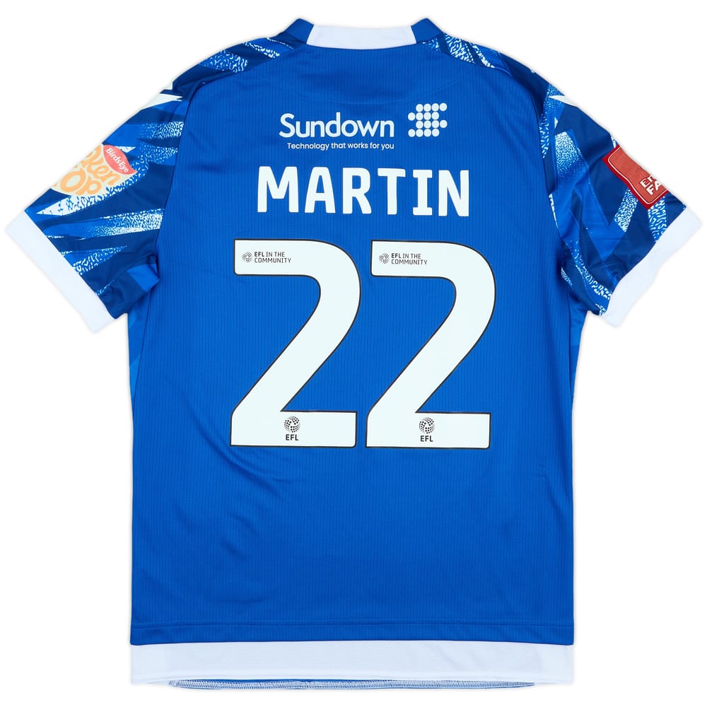 2024-25 Accrington Stanley Match Issue FA Cup Commemorative Shirt Martin #22