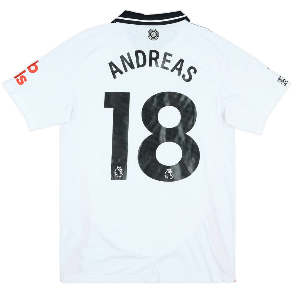 2024-25 Fulham Match Issue Home Shirt Andreas #18