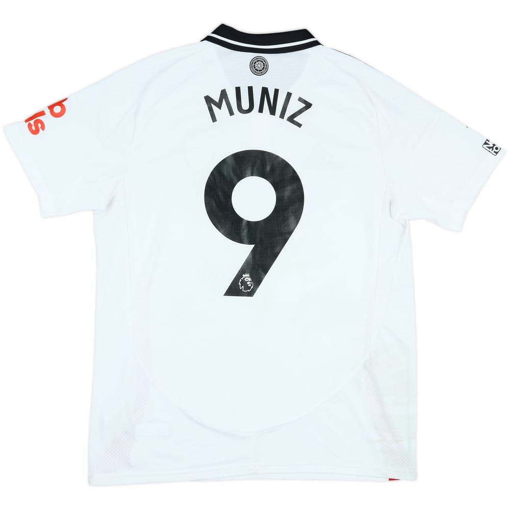 2024-25 Fulham Match Worn Home Shirt Muniz #9