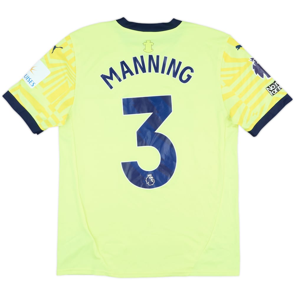 2024-25 Southampton Match Issue Away Shirt Manning #3