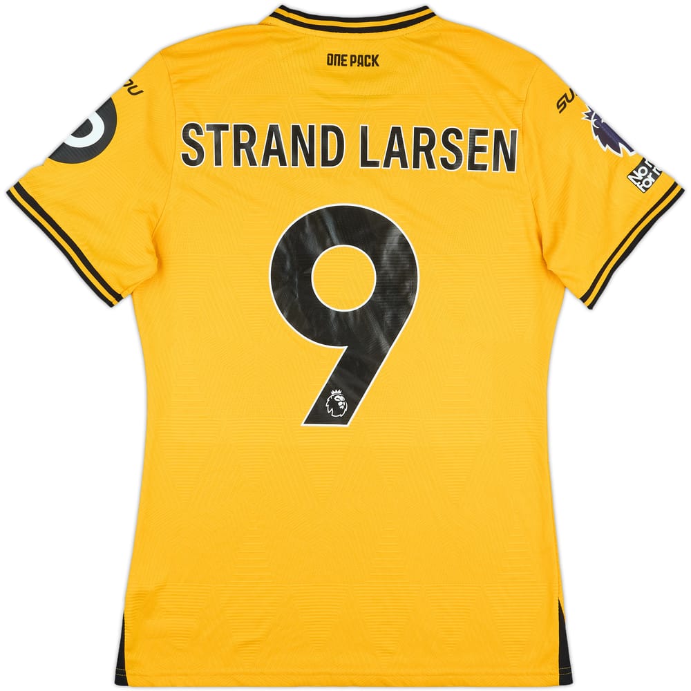 2024-25 Wolves Match Issue Home Shirt Strand Larsen #9