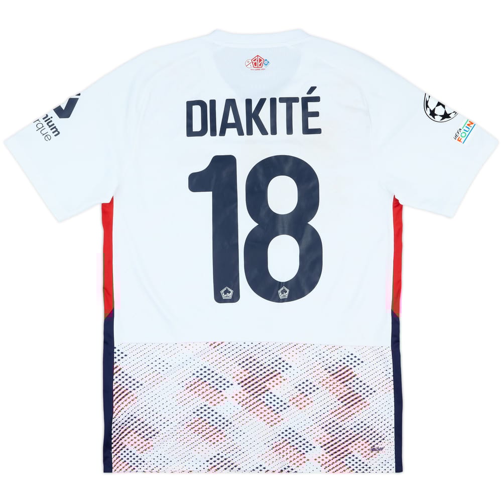 2024-25 Lille Match Worn Champions League Away Shirt Diakite #18