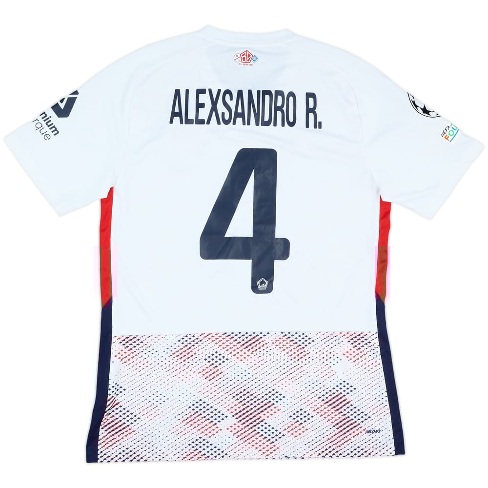 2024-25 Lille Match Issue Champions League Away Shirt Alexsandro R. #4