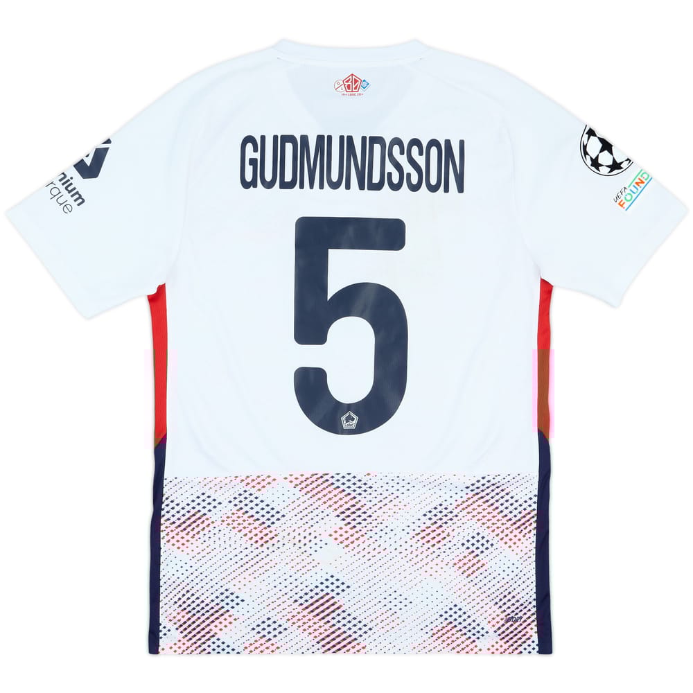 2024-25 Lille Match Worn Champions League Away Shirt Gudmundsson #5
