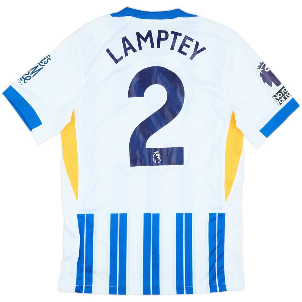 2024-25 Brighton Match Issue Home Shirt Lamptey #2