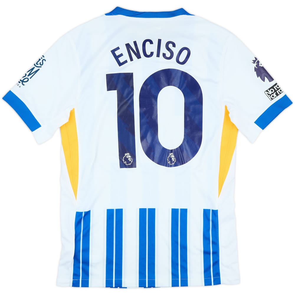 2024-25 Brighton Match Issue Home Shirt Enciso #10