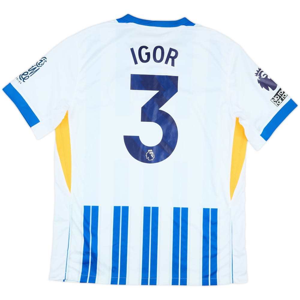 2024-25 Brighton Match Issue Home Shirt Igor #3