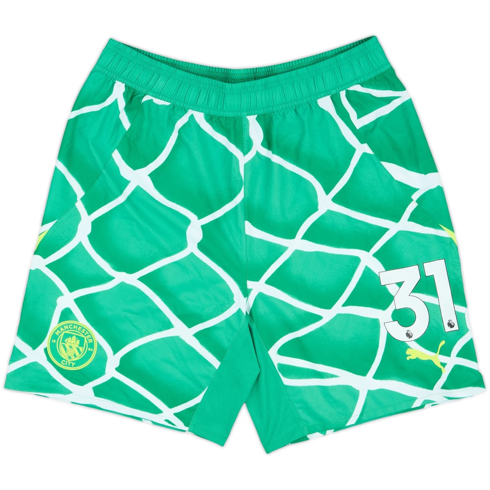 2024-25 Manchester City Match Issue GK Shorts #31 (Ederson)