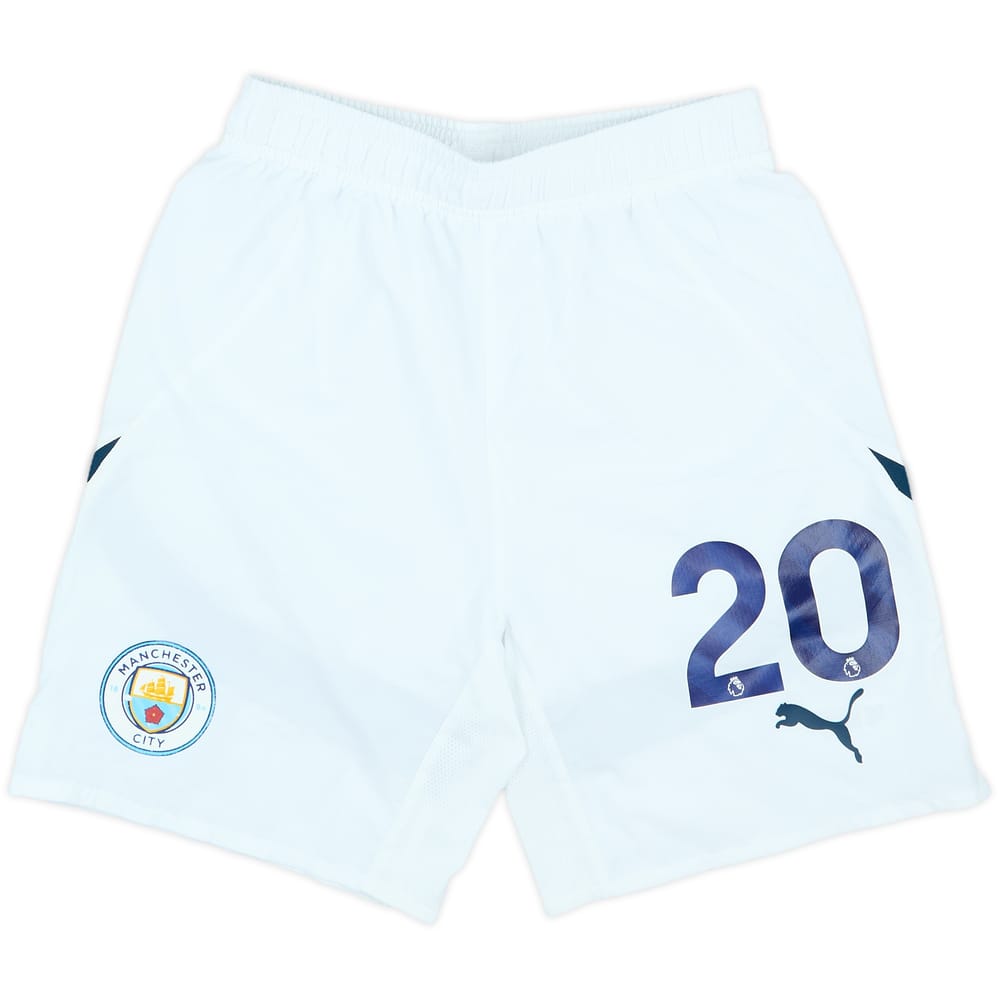 2024-25 Manchester City Match Issue Home Shorts #20 (Bernardo Silva)