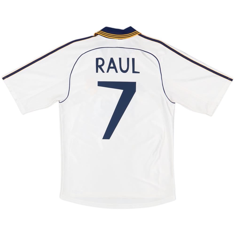 1998-00 Real Madrid Home Shirt Raul #7 - 9/10 - (S)