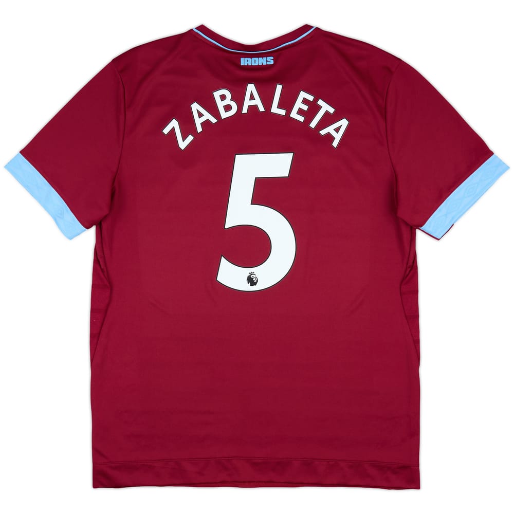 2018-19 West Ham Home Shirt Zabaleta #5 - 9/10 - (XL)