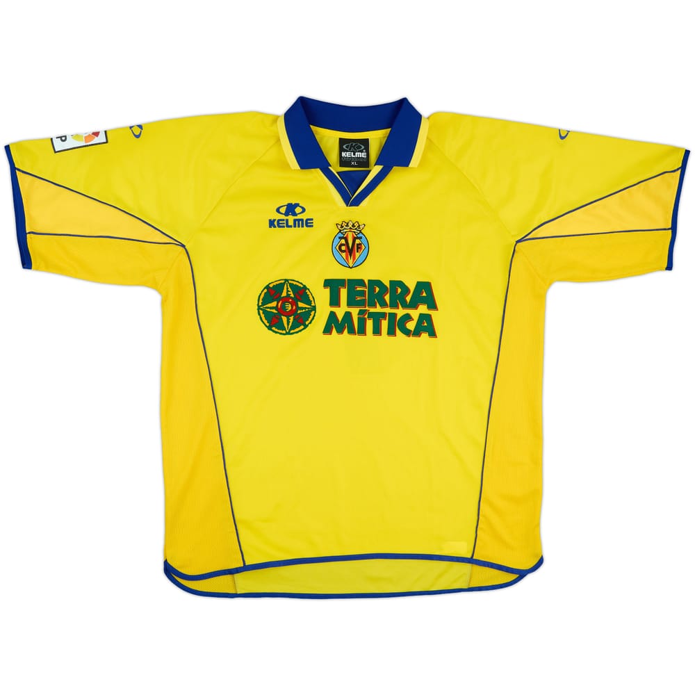 2001-02 Villarreal Match Issue Home Shirt #7