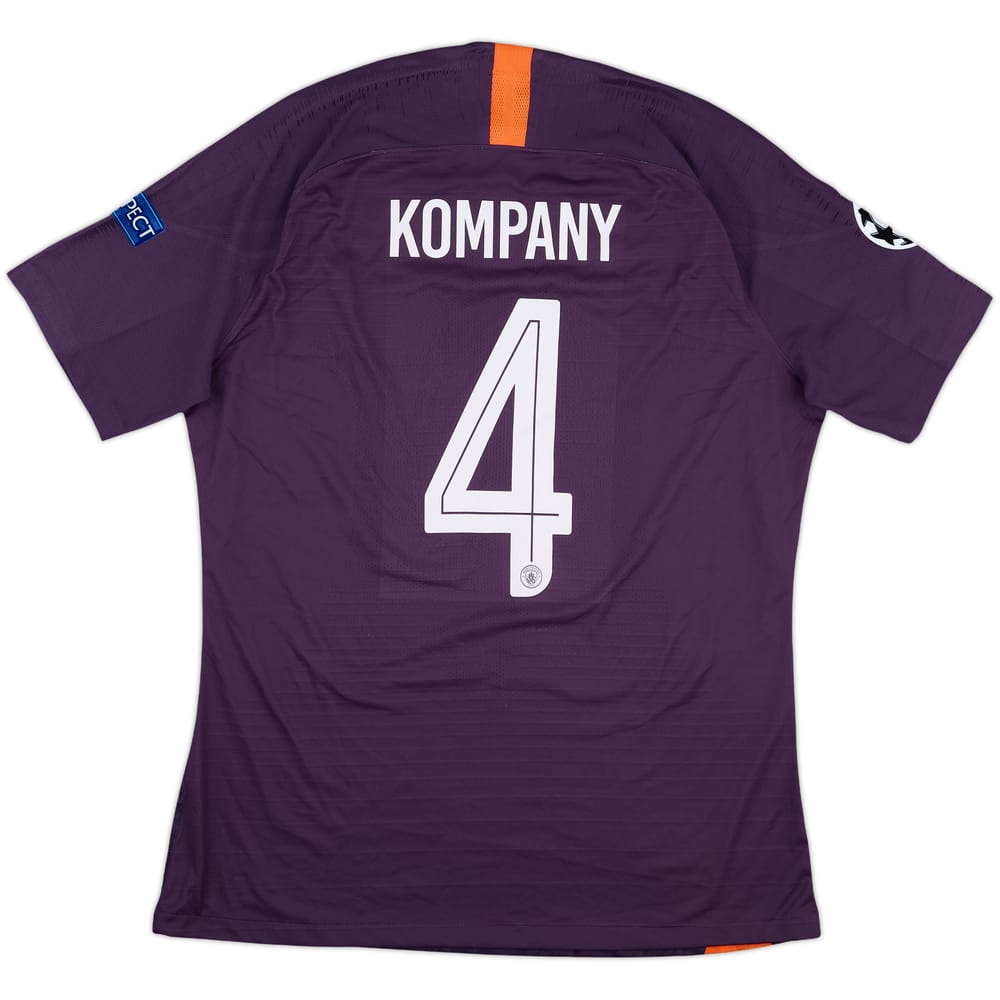 2018-19 Manchester City Player Issue Champions League Third Shirt Kompany #4
