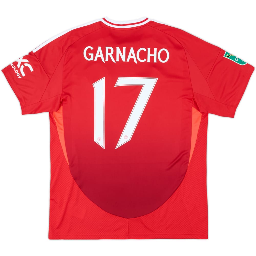 2024-25 Manchester United Home Shirt Garnacho #17 - 10/10 - (XL)
