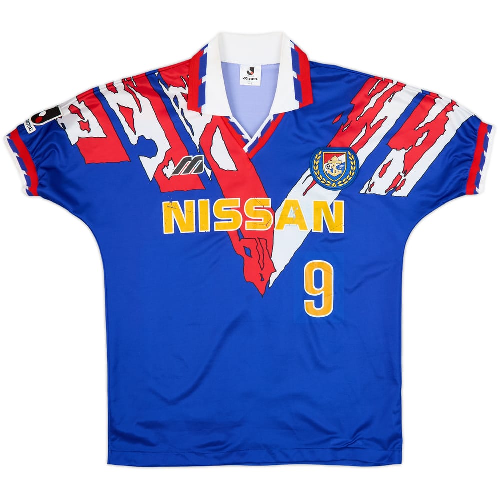 1993-94 Yokohama Marinos Home Shirt #9 - 7/10 - (M/L)