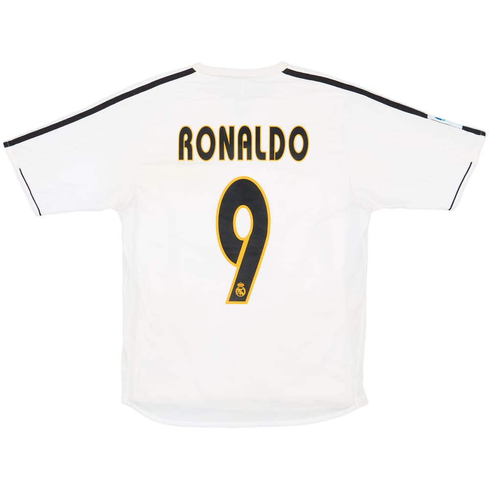 2003-04 Real Madrid Player Issue Home Shirt Ronaldo #9 - 8/10 - (S)