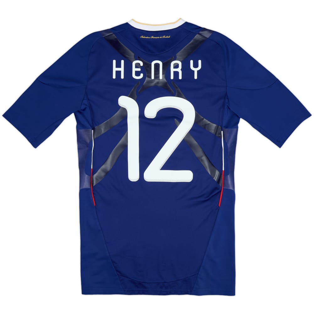 2009-10 France Player Issue Techfit Home Shirt Henry #12 - 8/10 - (L)