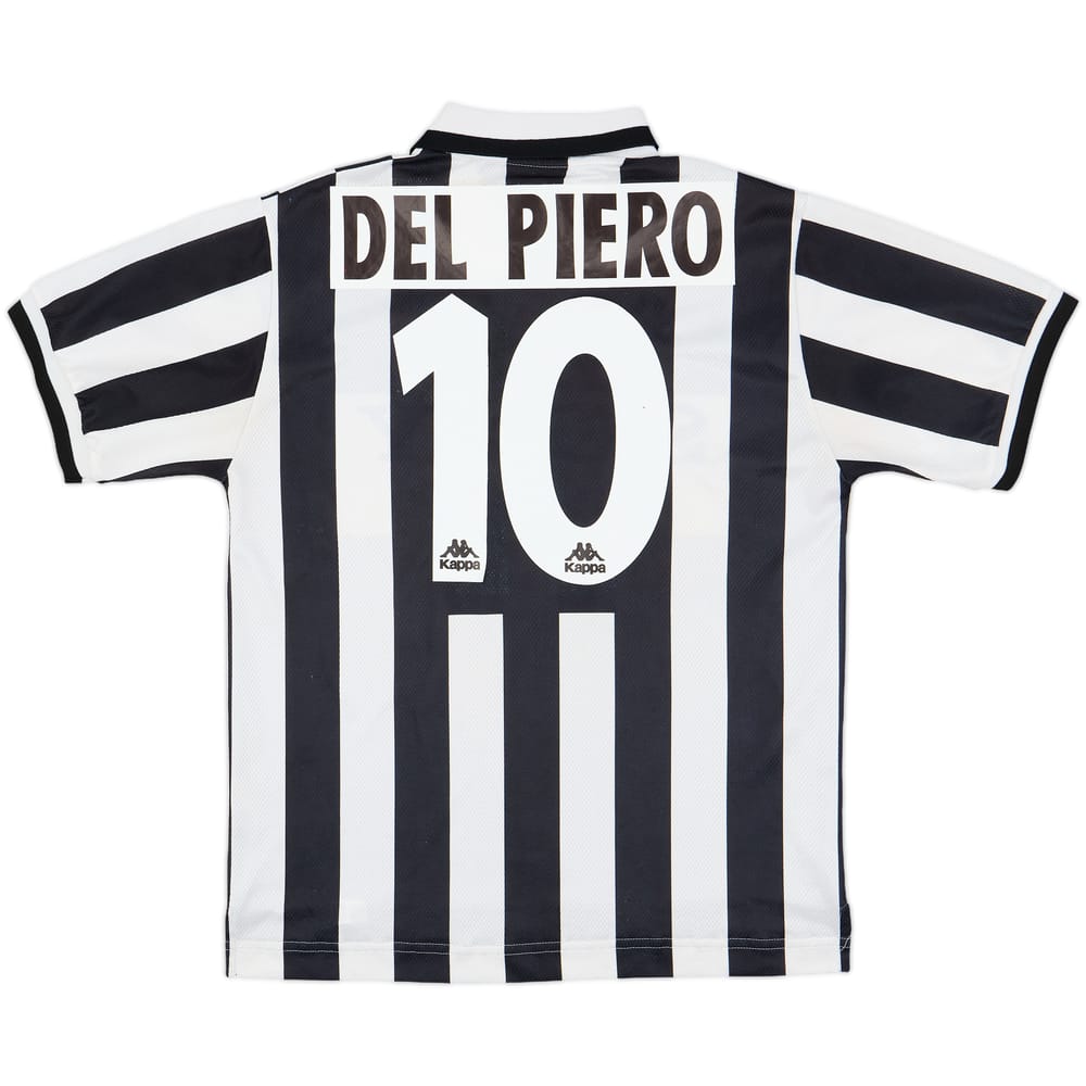 1995-97 Juventus Home Shirt Del Piero #10 - 7/10 - (S)