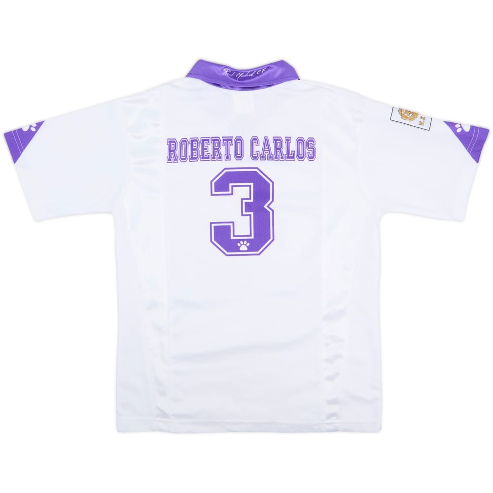 1997-98 Real Madrid Home Shirt Roberto Carlos #3 - 8/10 - (XL.Boys)