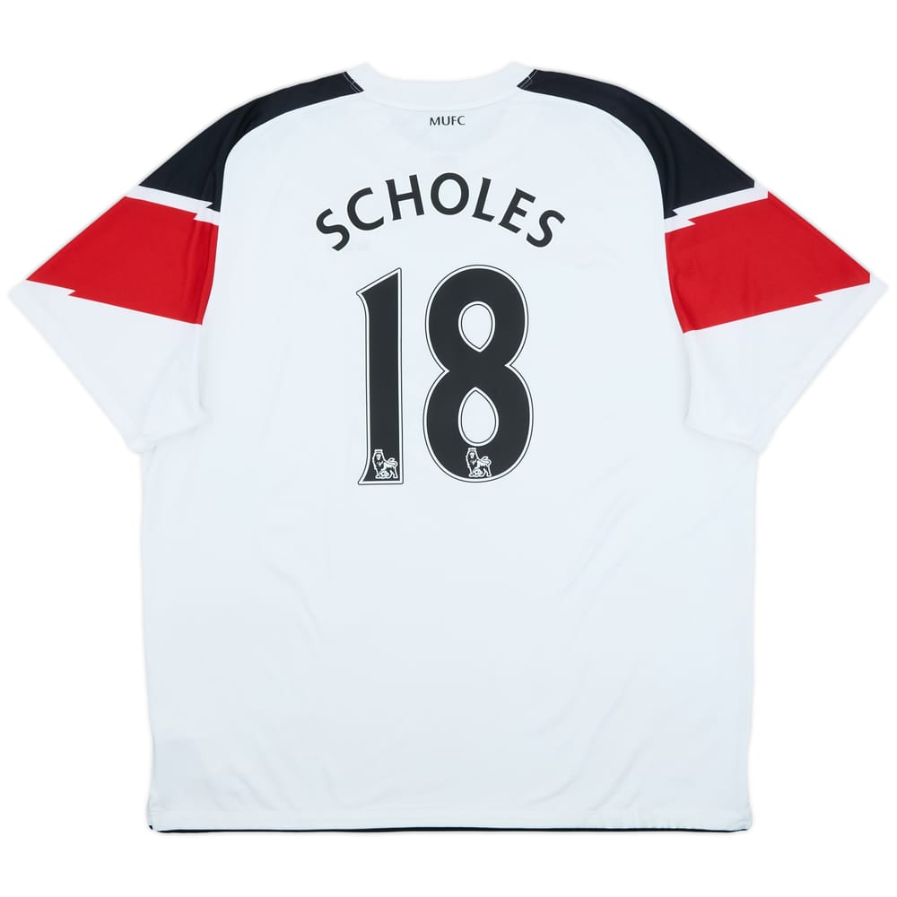 2010-12 Manchester United Away Shirt Scholes #18 - 9/10 - (XXL)