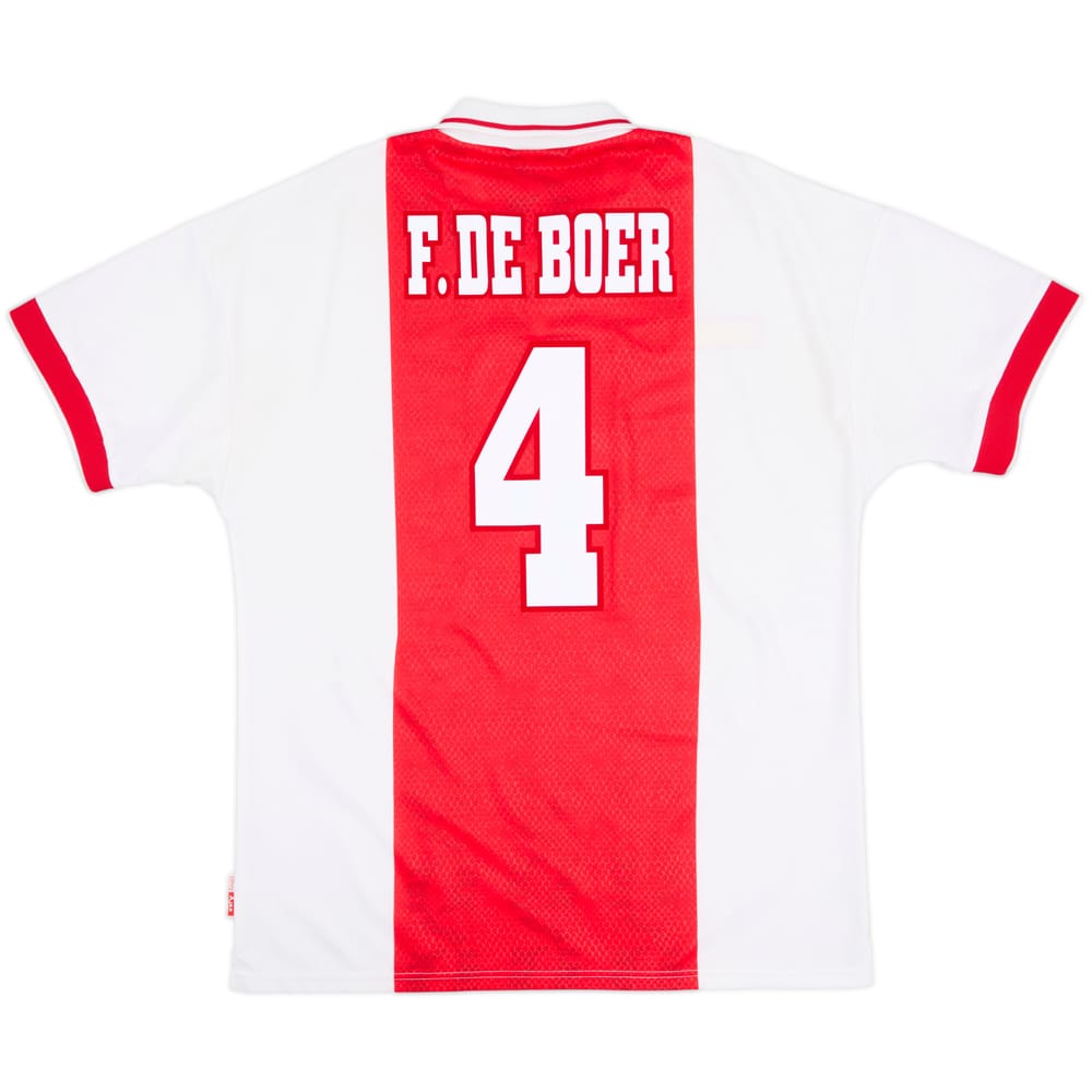 1998-99 Ajax Home Shirt F.De Boer #4 - 7/10 - (L)