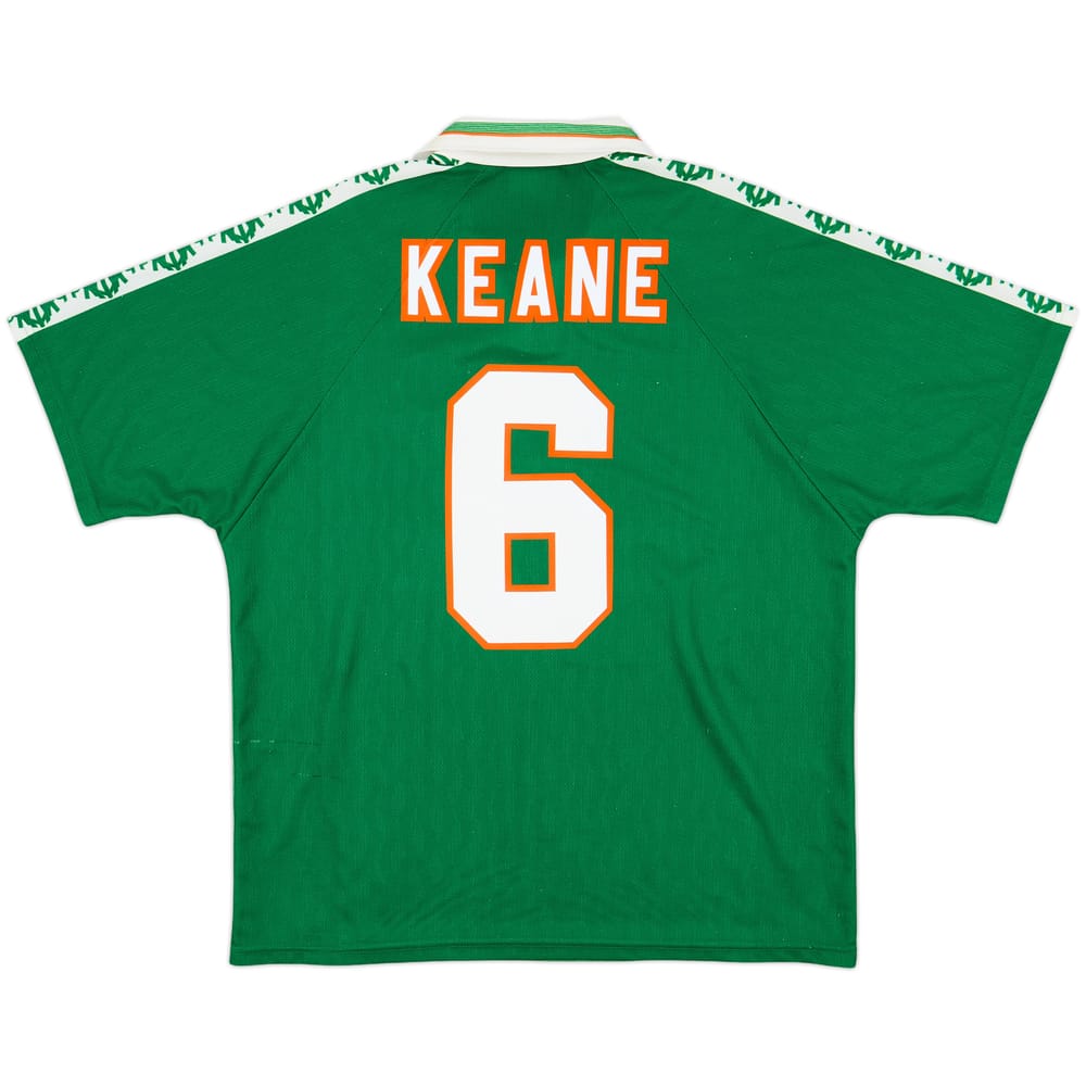 1996-98 Ireland Home Shirt Keane #6 - 8/10 - (XL)