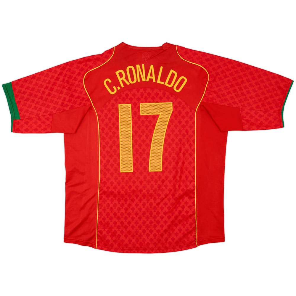 2004-06 Portugal Home Shirt C.Ronaldo #17 - 10/10 - (XL)
