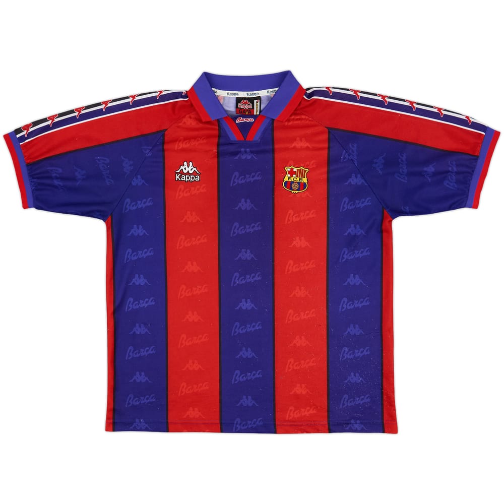 1995-97 Barcelona Home Shirt - 7/10 - (L)