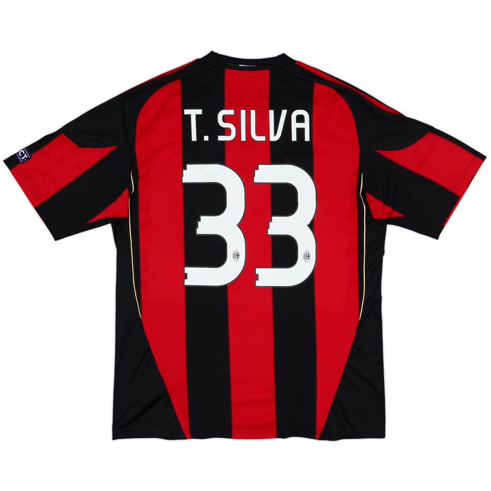 2010-11 AC Milan Home Shirt T.Silva #33 - 8/10 - (L)