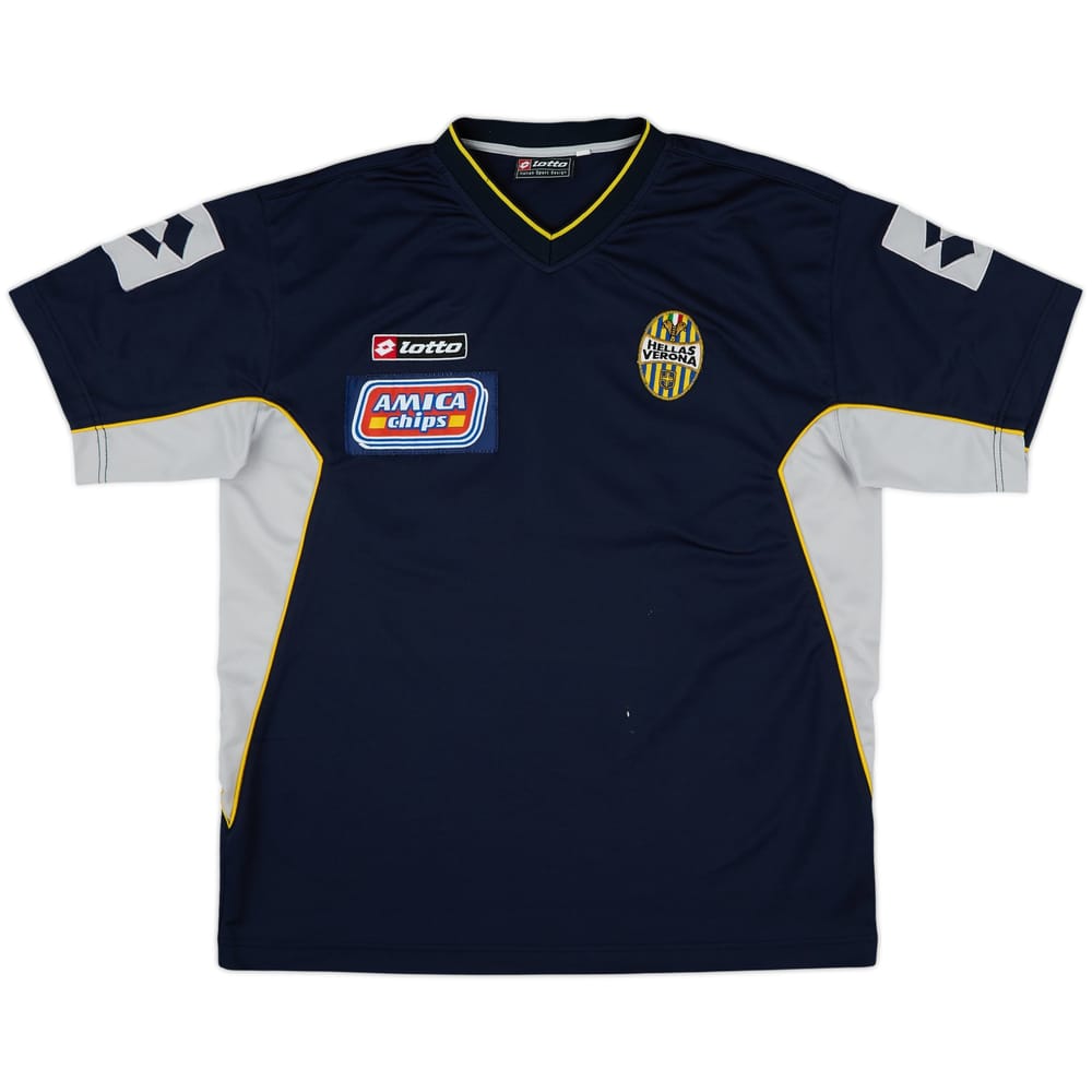 2001-02 Hellas Verona Lotto Training Shirt - 8/10 - (XL)