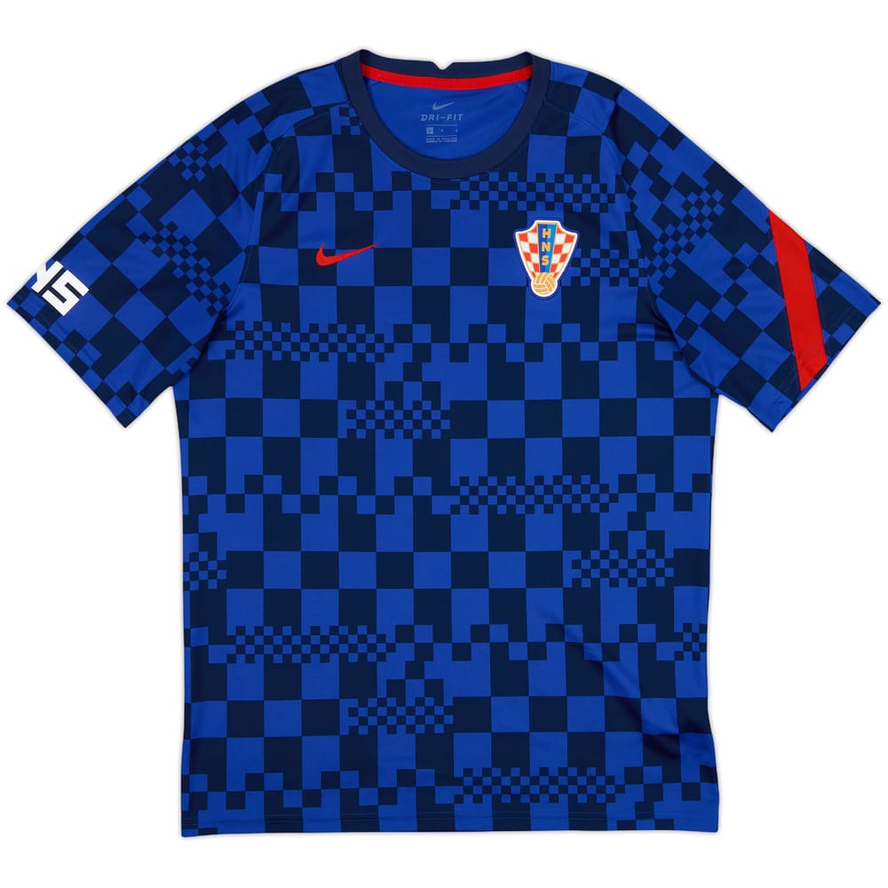 2020-22 Croatia Nike Pre-Match Training Shirt - 10/10 - (L)