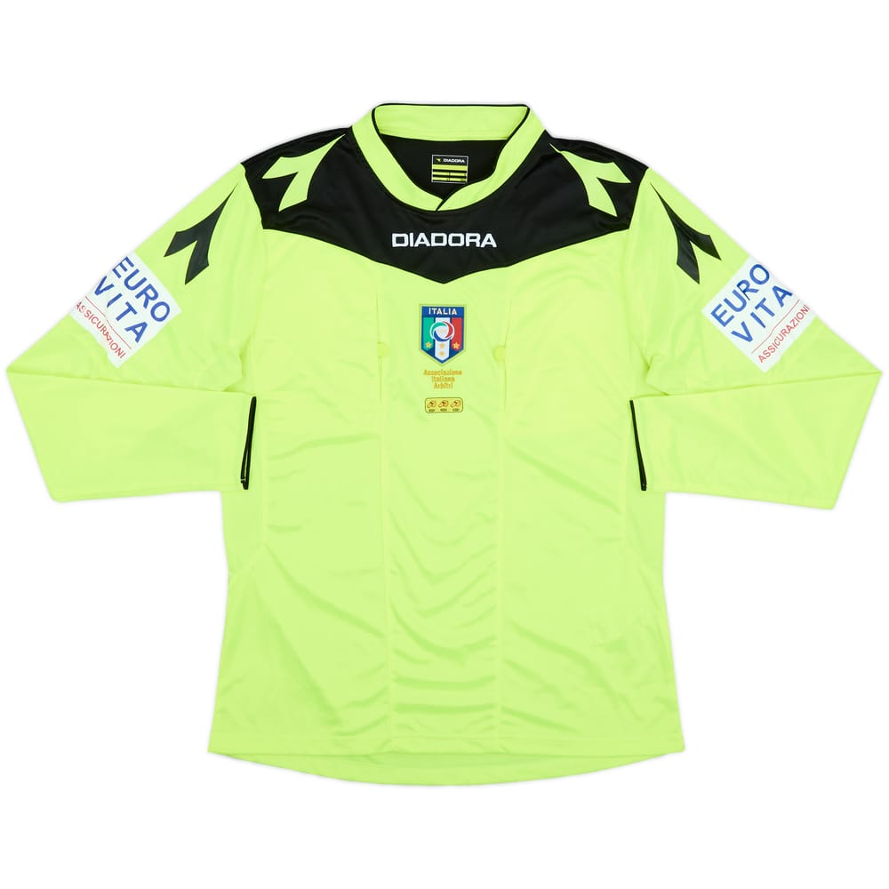2015-16 Italy Diadora Referee L/S Shirt - 9/10 - (M)