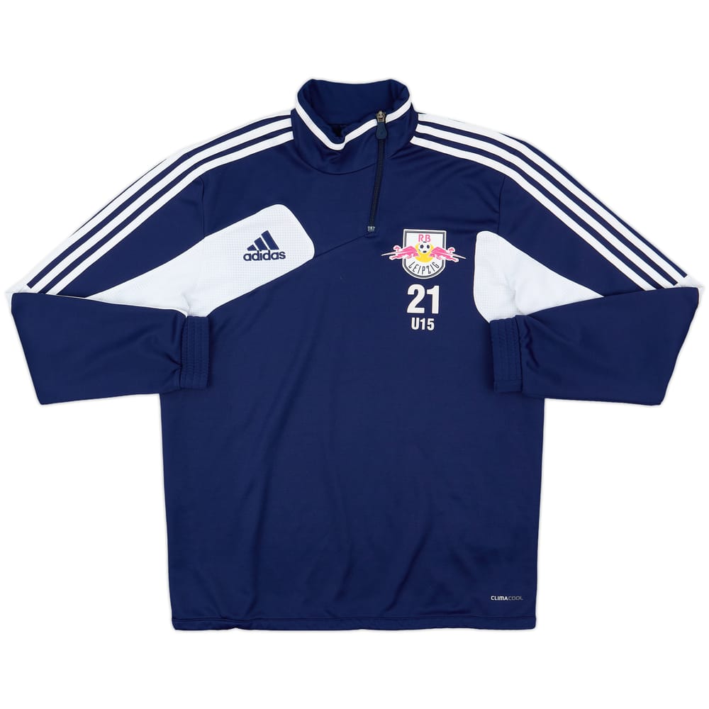 2012-13 RB Leipzig adidas Youth Player Issue 1/4 Zip Drill Top #21 - 7/10 - (M)