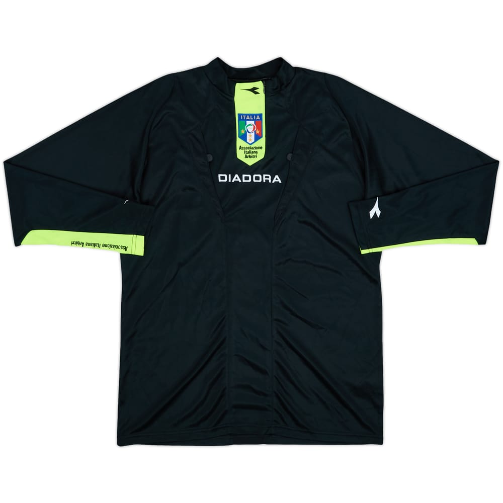 2009-10 Italy FIGC Diadora Referee L/S Shirt - 9/10 - (S)