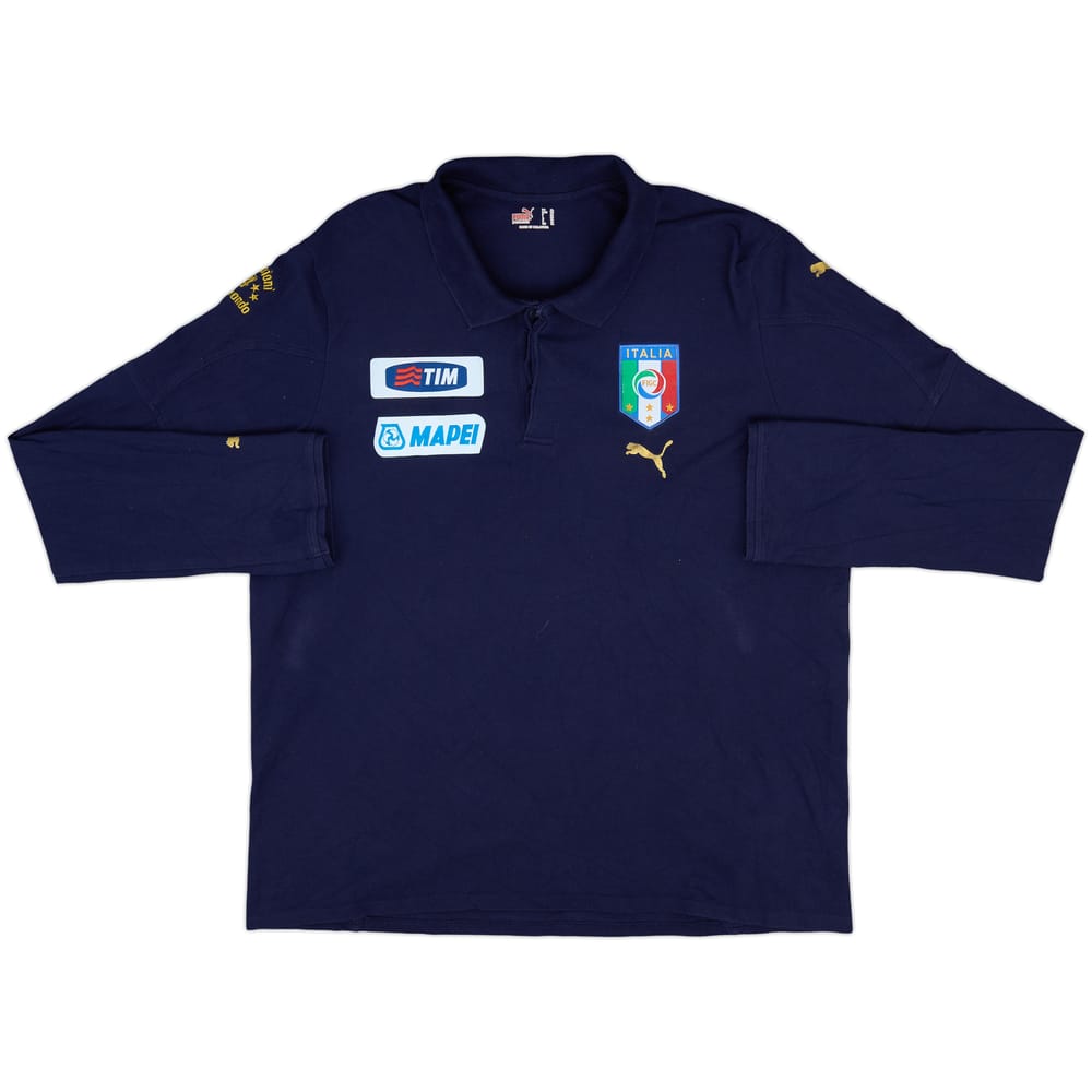 2014-15 Italy Puma Polo L/S Shirt - 7/10 - (XL)