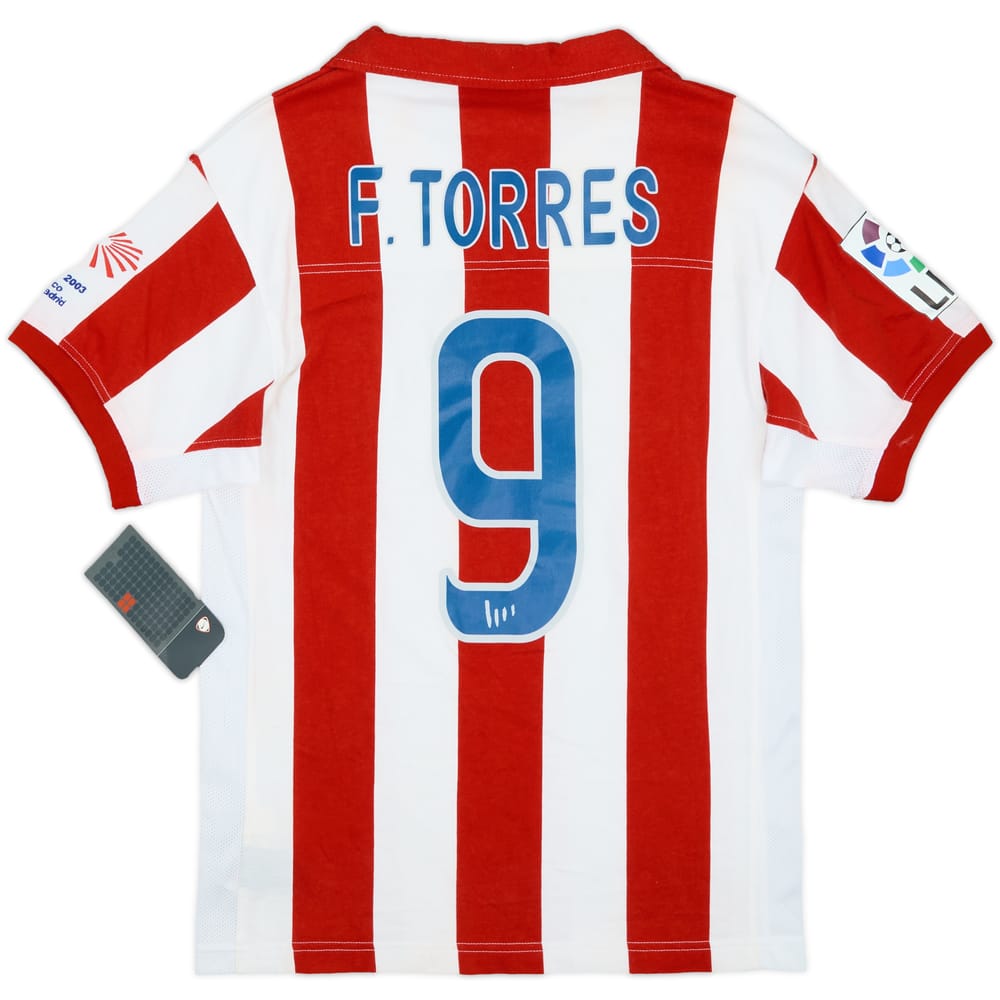 2003-04 Atletico Madrid Centenary Home Shirt F.Torres #9 (XL.Boys)
