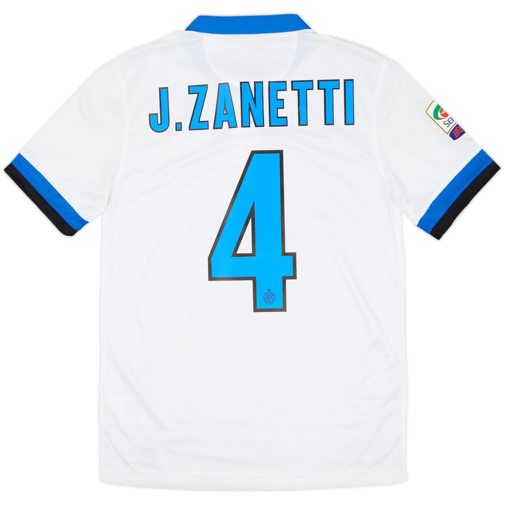 2013-14 Inter Milan Away Shirt J.Zanetti #4 - 6/10 - (S)
