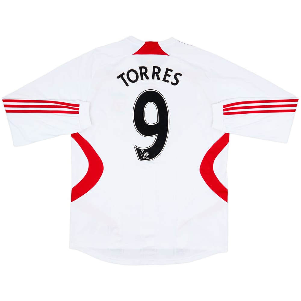 2007-08 Liverpool Away L/S Shirt Torres #9 - 8/10 - (L)