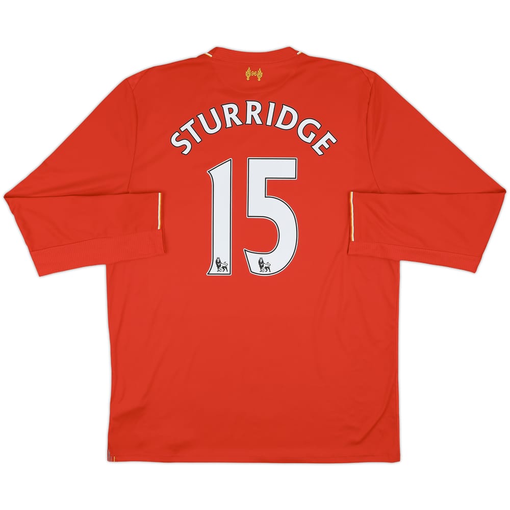 2015-16 Liverpool Home L/S Shirt Sturridge #15 - 8/10 - (XL)