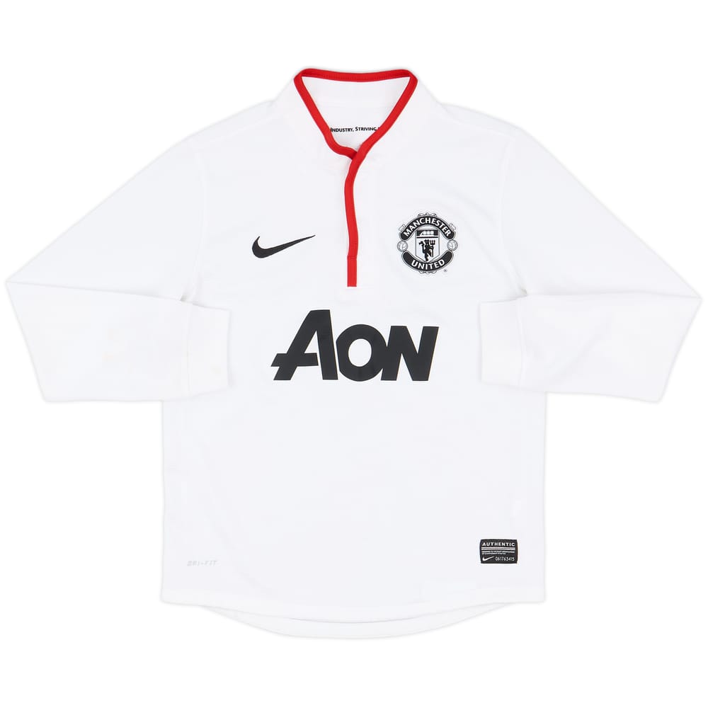 2012-14 Manchester United Away L/S Shirt - 9/10 - (S.Boys)