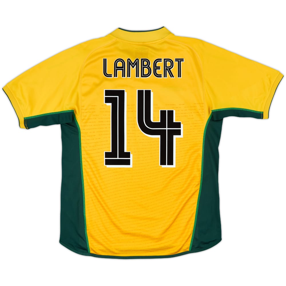 2002-03 Celtic Away Shirt Lambert #14 - 9/10 - (M)