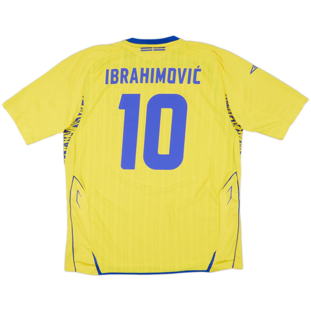 2007-09 Sweden Home Shirt Ibrahimovic #10 - 9/10 - (XL)